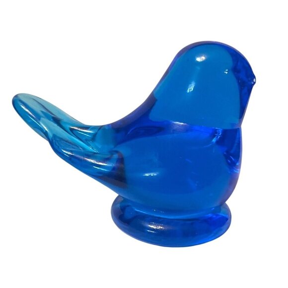Leo Ward Other - Vtg  '95 Blue Bird Of Happiness Leo Ward Hand-Blown Glass Figurine Signed